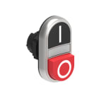 LOVATO ELECTRIC - PULSANTE DOPPIO NERO/ROSSO SIMBOLI I-O LPCBL7222