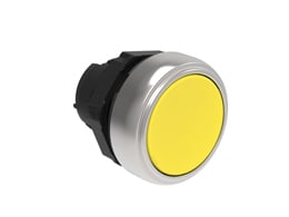 LOVATO ELECTRIC - PULSANTE PASSO-PASSO RASATO GIALLO LPCQ105