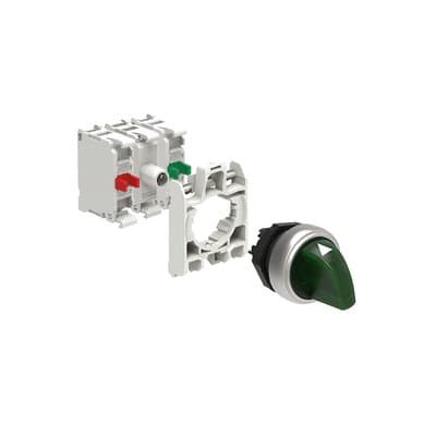 LOVATO ELECTRIC - KIT PL.SEL.LUM.VERD.3POS.STAB.NO+NC 230V
