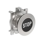 LOVATO ELECTRIC - PULSANTE A FILO MET.RASATO STOP NERO