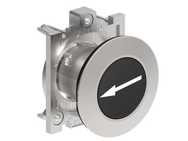 LOVATO ELECTRIC - BLACK FLUSH MET.FILO PUSH-BUTT.RIGH-LEFT