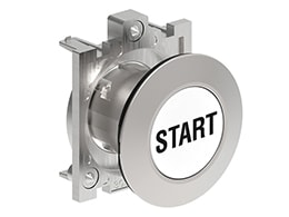 LOVATO ELECTRIC - PULSANTE A FILO MET.RASATO START BIANCO