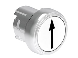 LOVATO ELECTRIC - PULSANTE MET. RASATO FR.SU-GIU' BIANCO