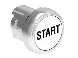 LOVATO ELECTRIC - PULSANTE MET. RASATO START BIANCO