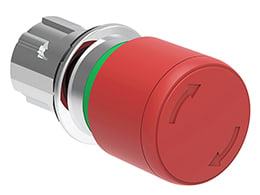 LOVATO ELECTRIC - PULS.FUNGO 30MM ROSSO SG.ROTAZ.ISO13850 LPSB6634