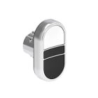 LOVATO ELECTRIC - PULS.MET.DOPPIO RASATO BIANCO/NERO LPSB7114