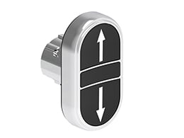 LOVATO ELECTRIC - PULS.MET.DOPPIO RASATO N/N F.SU-GIU' LPSB7191