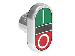LOVATO ELECTRIC - PULS.LUM.MET.DOPPIO RAS.VERDE/ROSSO I-O LPSBL7123