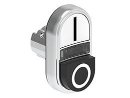 LOVATO ELECTRIC - PULS.LUM.MET.DOPPIO RAS/SPORG.B/N I-O LPSBL7224