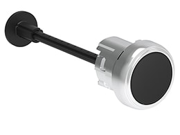 LOVATO ELECTRIC - PULSANTE MET. RIARMO RASATO NERO LPSR1002