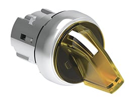 LOVATO ELECTRIC - SEL.LUM.MET. GIALLO LEVA CORTA 1>0<2