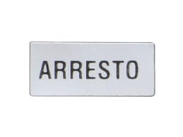 LOVATO ELECTRIC - ETICHETTA ARRESTO