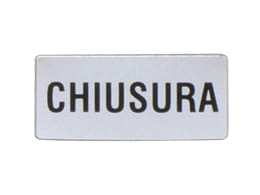 LOVATO ELECTRIC - ETICHETTA CHIUSURA