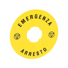 LOVATO ELECTRIC - DISCO PLAST. 90MM EMERGENZA-ARRESTO