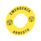 LOVATO ELECTRIC - DISCO PLAST. 60MM EMERGENZA-ARRESTO