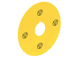 LOVATO ELECTRIC - DISCO PLAST. 90MM EMERGENCY-STOP ISO LPXAU124