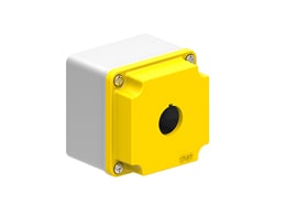 LOVATO ELECTRIC - PULSANTIERA MET. GRIGIO/GIALLA 1 FORO LPZM1A5