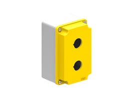 LOVATO ELECTRIC - PULSANTIERA MET. GRIGIO/GIALLA A 2 FORI