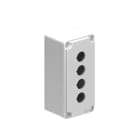 LOVATO ELECTRIC - PULSANTIERA METALLICA GRIGIA A 4 FORI LPZM4A8