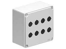 LOVATO ELECTRIC - PULSANTIERA METALLICA GRIGIA 2X4 FORI