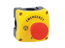 LOVATO ELECTRIC - PULS. GIA.+40MM PUSH/PULL+1NC+EMERGE STP