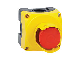 LOVATO ELECTRIC - PULS. GIA.+40MM PUSH/PULL+1NC+PROT. LUCC LPZP1B5611