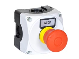 LOVATO ELECTRIC - PULSANTIERA GRIGIA+FUNGO TRAZ.ISO13850 LPZP1B801