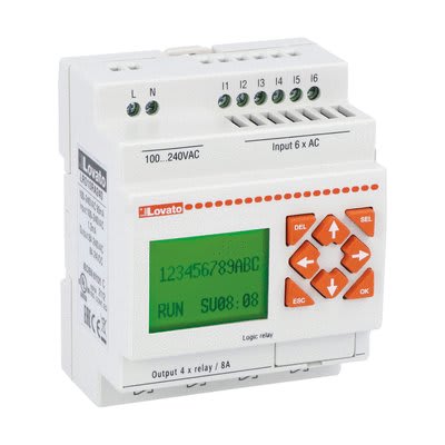 LOVATO ELECTRIC - RELE' PROGRAM.6I/4O 240VAC LRD10RA240