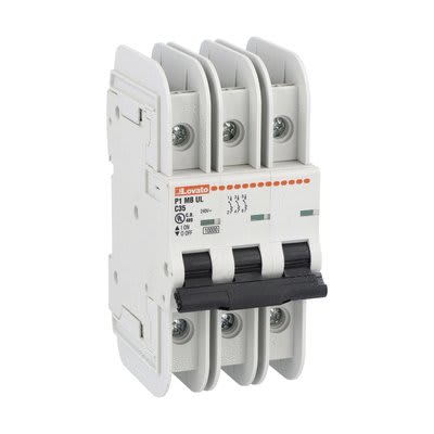 LOVATO ELECTRIC - MCB 3P C35 240V 10KA UL489 P1MBUL3PC35