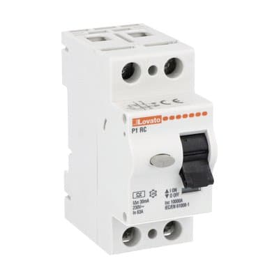 LOVATO ELECTRIC - INTERRUTTORE DIFF.PURO 2P 63A IDN 30MA P1RC2P63A030