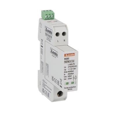 LOVATO ELECTRIC - SCARICAT. SOVRAT. TIPO 2 1P+N COMP. CONT SG2C1NA275R