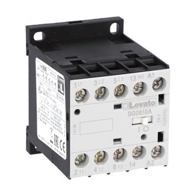 LOVATO ELECTRIC - CONTATTORE 3P+1NO 6A AC3