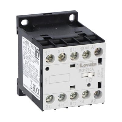 LOVATO ELECTRIC - CONTATTORE 3P+1NO 12A AC3