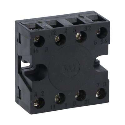 LOVATO ELECTRIC - ZOCCOLO VOLANTE OCTAL MORS. VITE RETRO