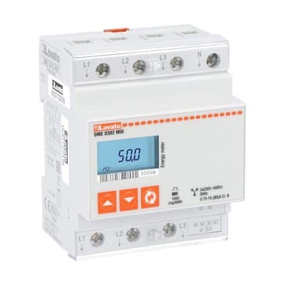 LOVATO ELECTRIC - CONTATORE ENERGIA TRIFASE 80A, 4U, MBUS