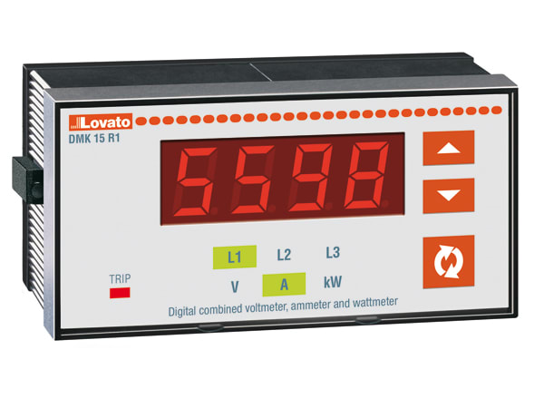 LOVATO ELECTRIC - MULTIMETRO V-A-W 96X48MM+RELE PROGR.