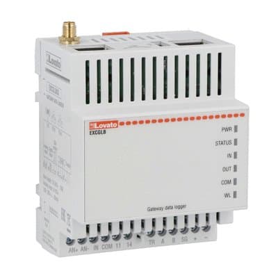 LOVATO ELECTRIC - GATEWAY-DATA LOGGER, 2X ETHERNET, 4G