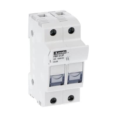 LOVATO ELECTRIC - PORTAFUSIBILI SEZ. 2P 10X38 1000V DC
