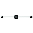 LOVATO ELECTRIC - MANIGLIA BLOCC. NERA LUCH. OFF-ON