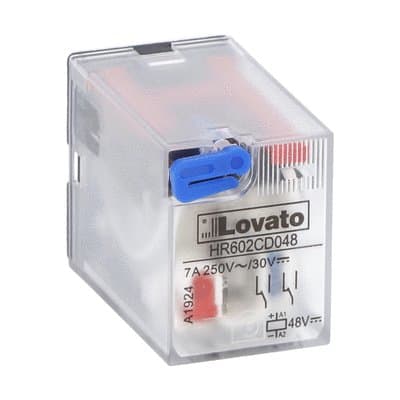 LOVATO ELECTRIC - RELE' INDUSTRIALE 2SC 7A 48VDC +LED