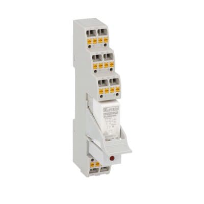 LOVATO ELECTRIC - RELE' 2SC 8A, 24VDC+FILTRO+ZOCCOLO
