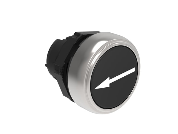 LOVATO ELECTRIC - PULSANTE RASATO FR. DX-SX NERO