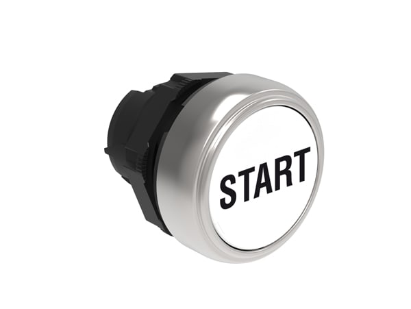 LOVATO ELECTRIC - PULSANTE RASATO START BIANCO