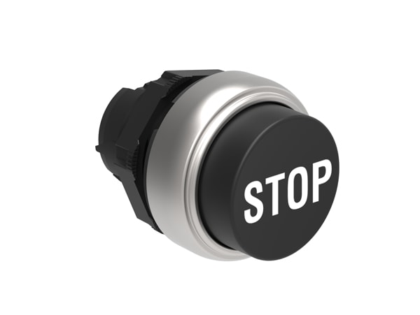 LOVATO ELECTRIC - PULSANTE SPORGENTE STOP NERO