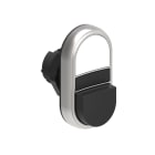 LOVATO ELECTRIC - PULSANTE DOPPIO BIANCO/NERO SENZA SIMB.