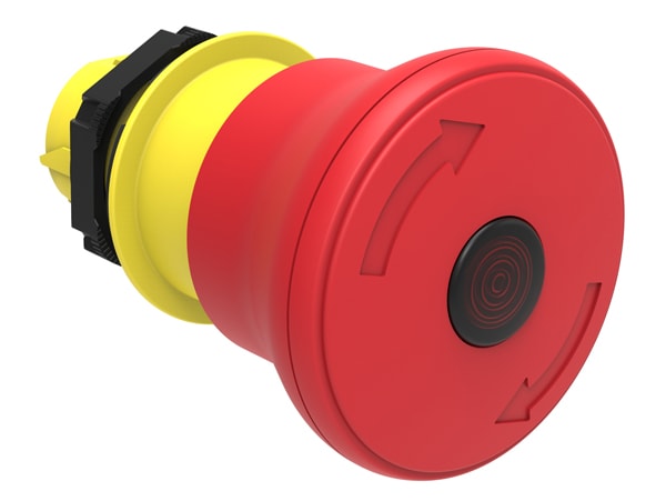 LOVATO ELECTRIC - PUL.FUNGO 40MM ROSSO LUM.SG.ROT.ISO13850