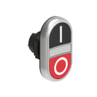 LOVATO ELECTRIC - PULSANTE DOPPIO NERO/ROSSO SIMBOLI I-O