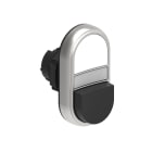 LOVATO ELECTRIC - PULSANTE DOPPIO BIANCO/NERO SENZA SIMB.