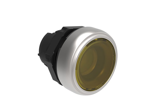 LOVATO ELECTRIC - PULSANTE PASSO-PASSO RASATO LUM. GIALLO