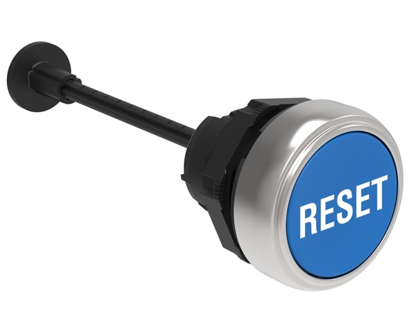 LOVATO ELECTRIC - PULSANTE RIARMO RASATO RESET BLU